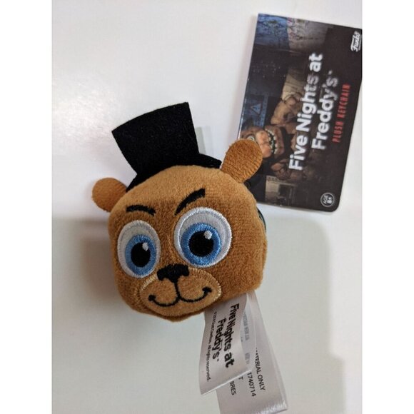 Five Nights At Freddy's Plush Head Keyring - FREDDY FAZBEARbackpack ring NWT - Picture 4 of 4